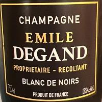 Emile Degand Blanc de Noirs / エミール・ドゥガン・ブラン・ド・ノワール