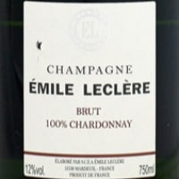 Emile Leclere Blanc de Blancs Brut / エミール・ルクレール・ブラン・ド・ブラン・ブリュット